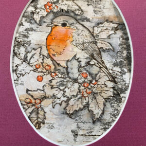 Bird Gift Card Birch Bark