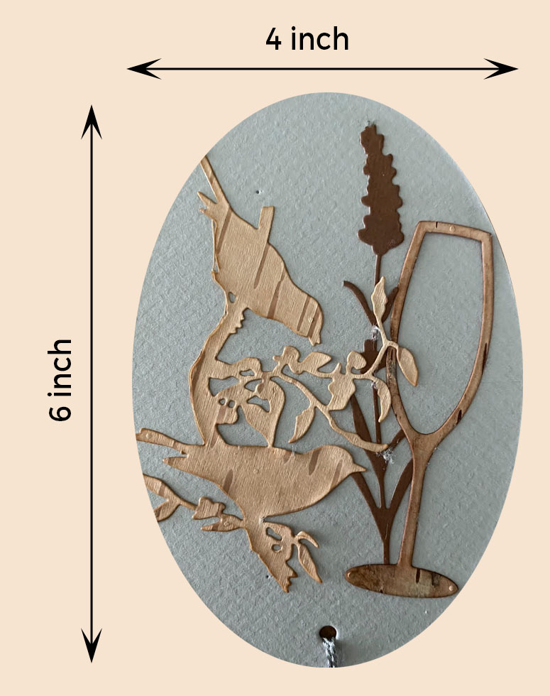 Couple Bird and Vine Two birds represent friendship, harmony, and love - Lavender symbolizes calmness, serenity, and devotion - Wine glass represents celebration, relaxation, and appreciation