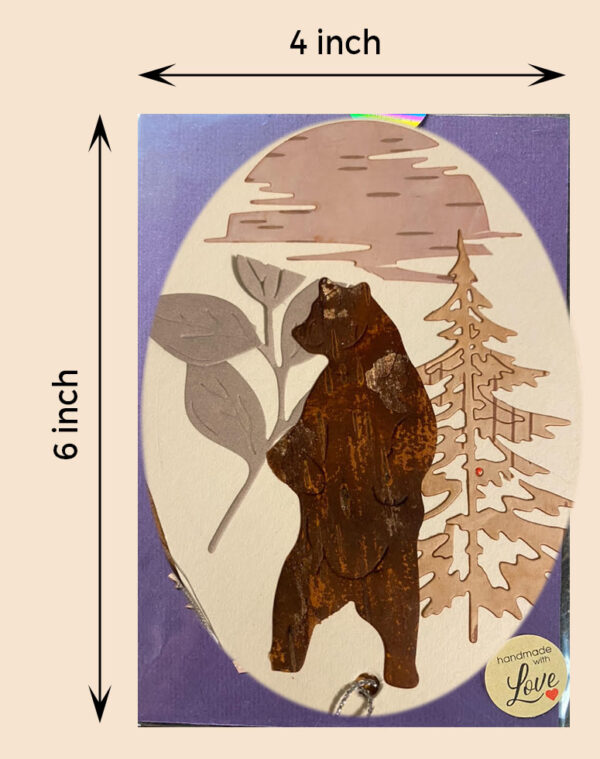 Size Bookmark Bear and Sunset