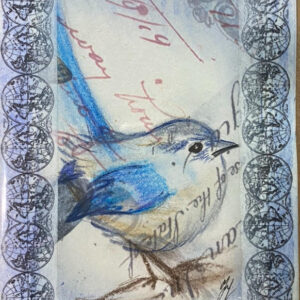 Bird Pastel Card