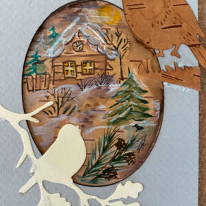 Christmas Greeting Card Christmas Cabin